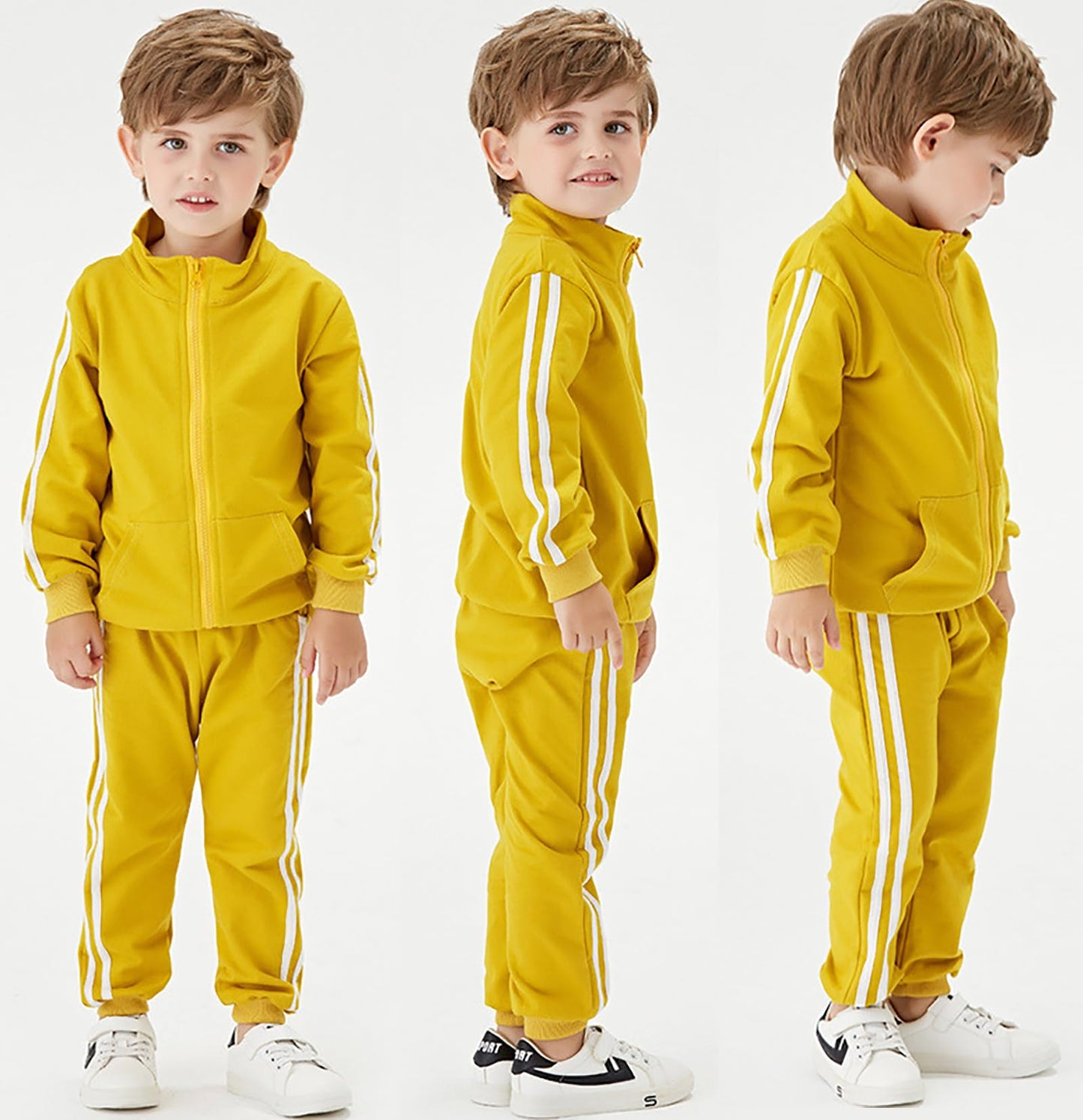 Toddler Boys Zip Cotton Sweatsuit