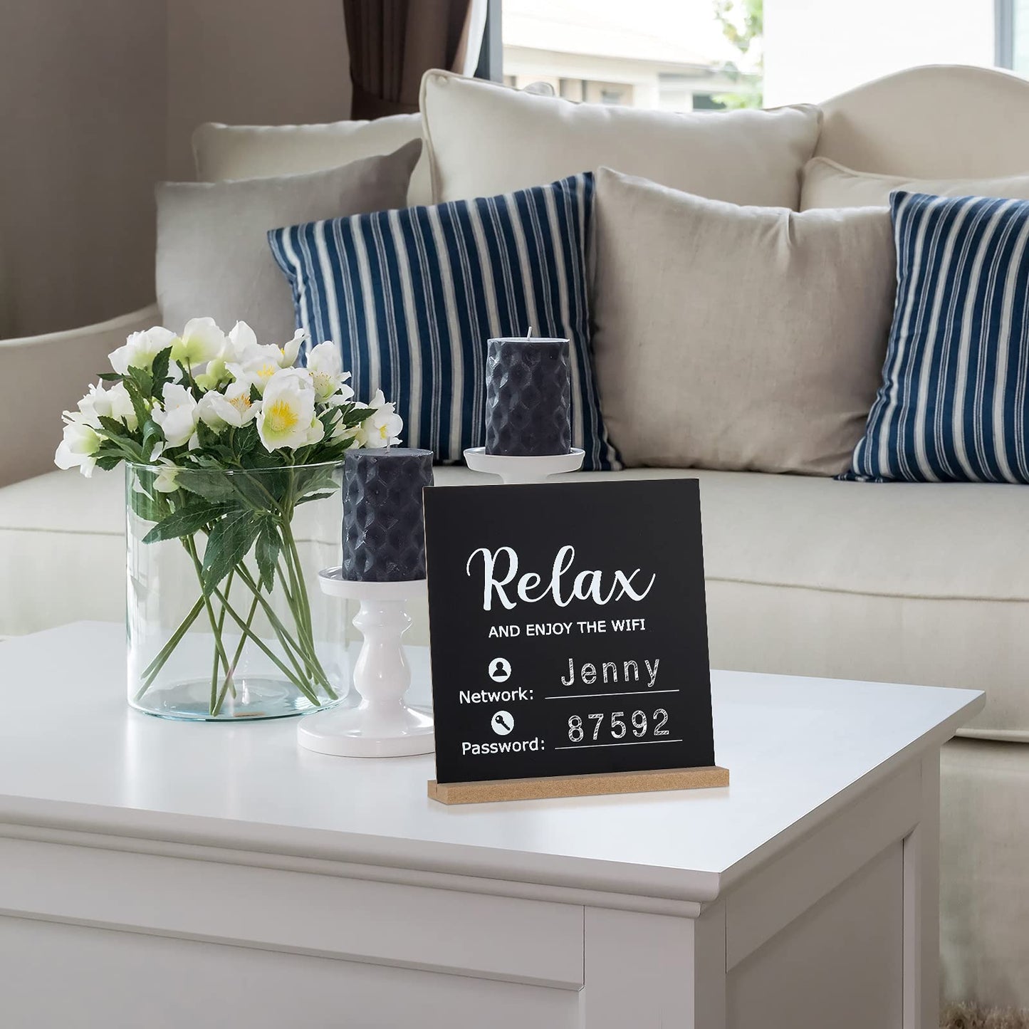 Wi-Fi Password Sign for Guest Room