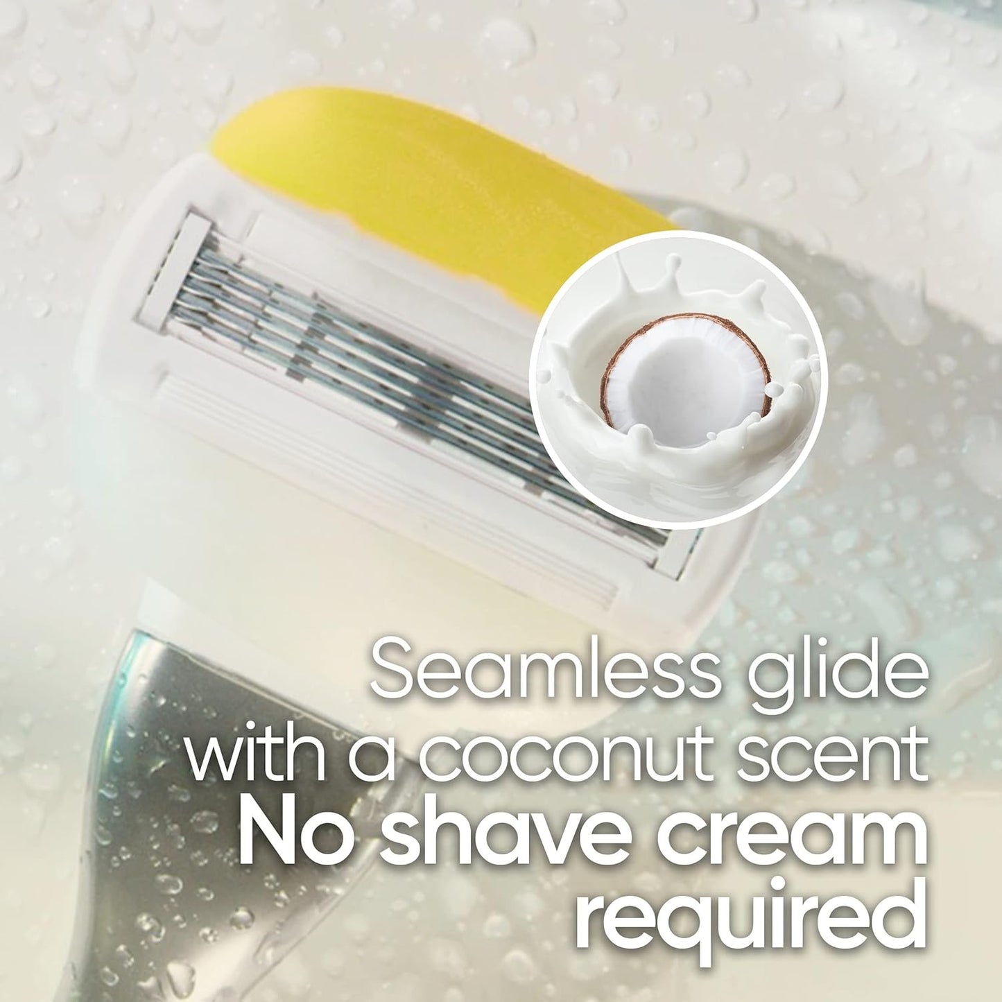Gillette Venus Comfort Glide Womens Razor Blade Refills, 6 Count