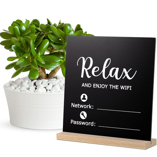 Wi-Fi Password Sign for Guest Room