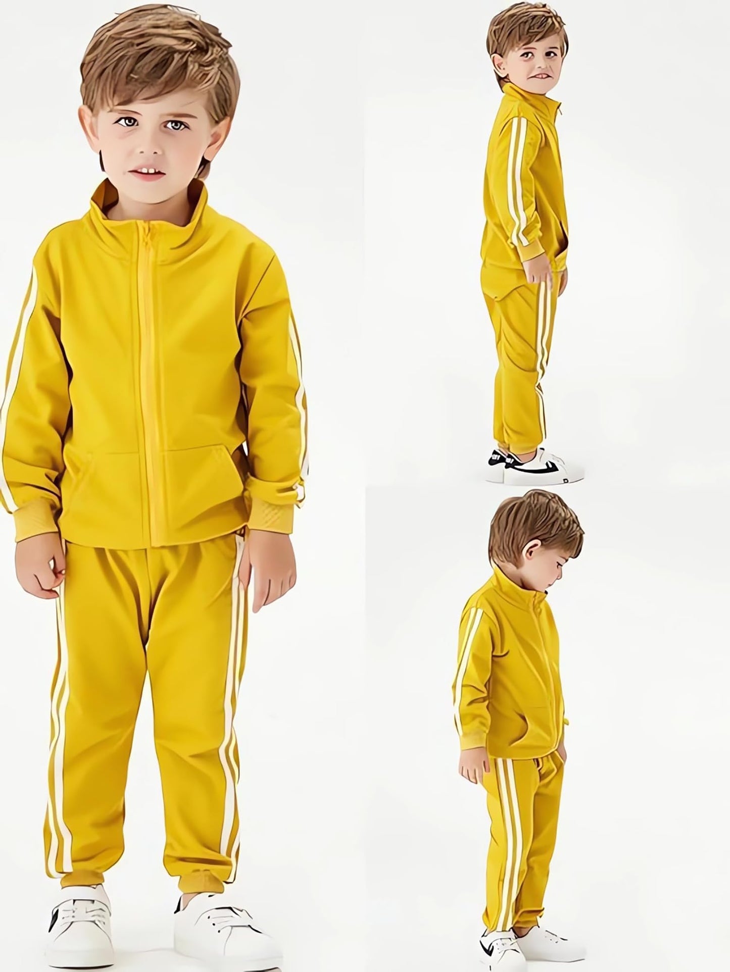 Toddler Boys Zip Cotton Sweatsuit