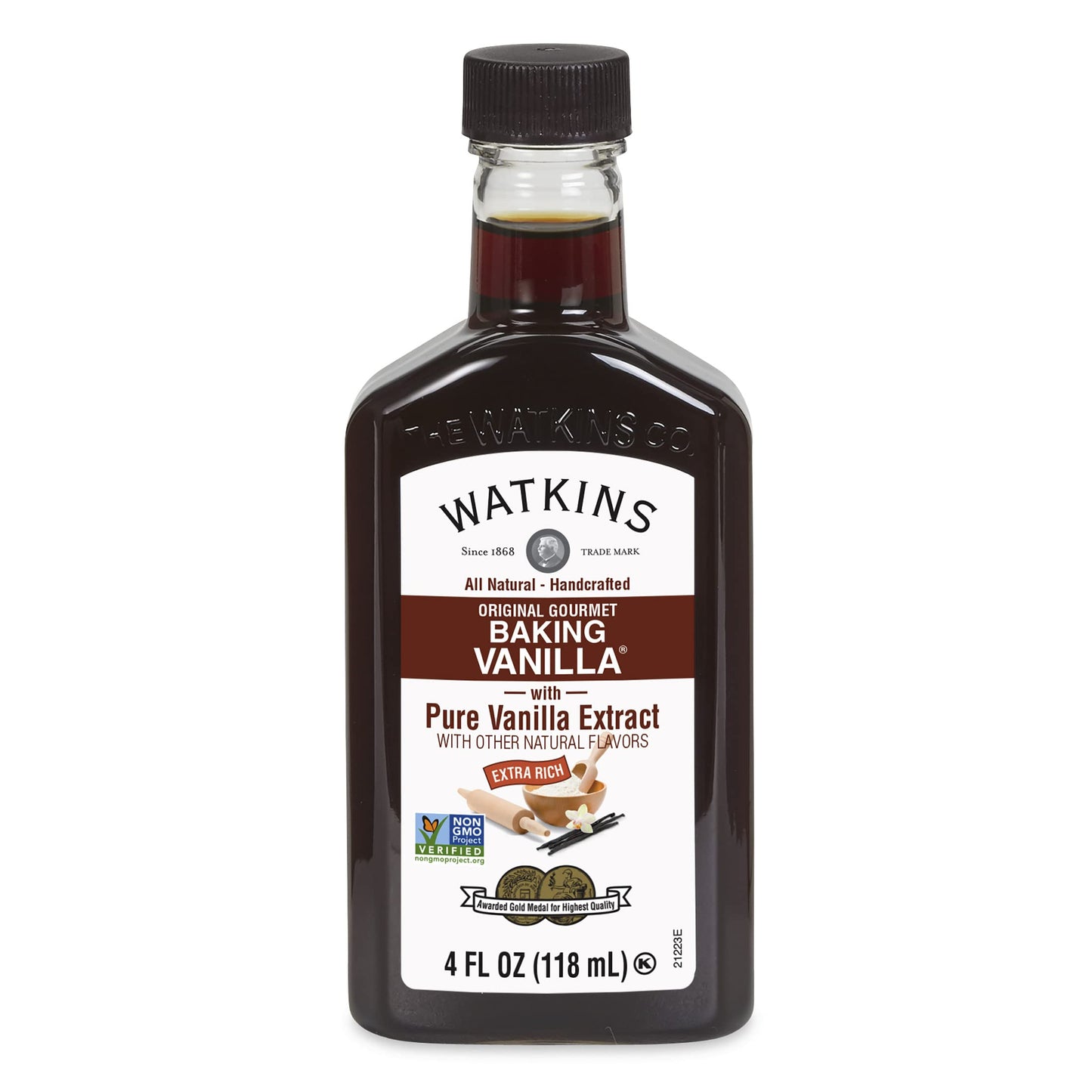 Watkins Organic Pure Vanilla Bean Paste, Non-GMO, Kosher, 2 oz. Bottle, 1-Pack