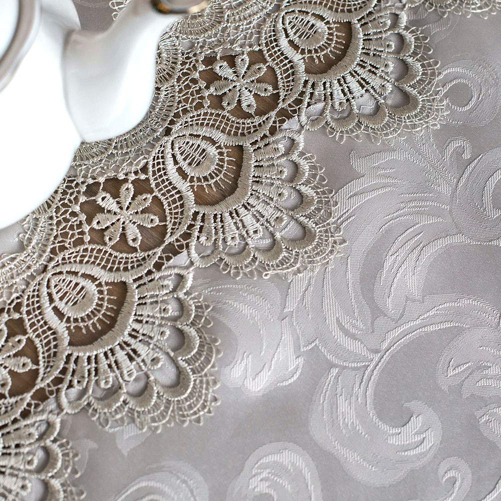 Lace Table Cloths Rectangle Fall Antique Flower Decor Macrame
