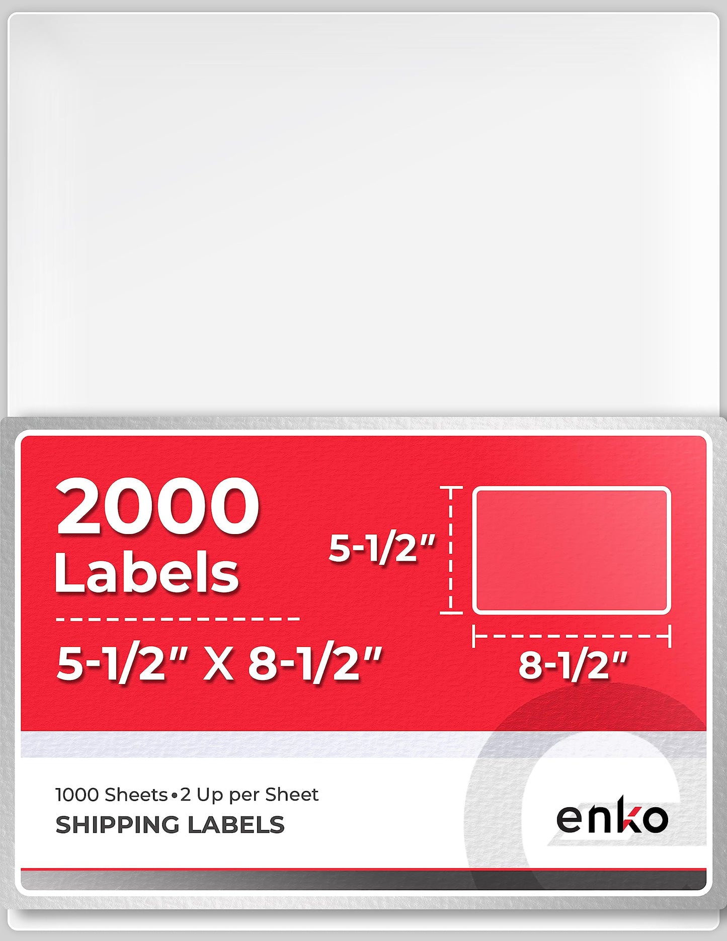 1 x 2-5/8 Inch 30 Up Return Mailing Address Labels White Printable FBA Labels (100 Sheets, 3000 Labels)