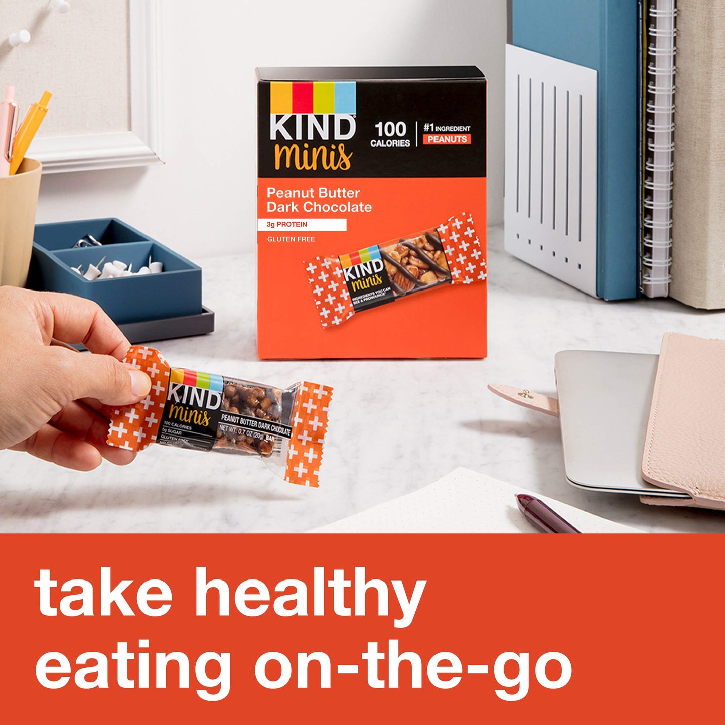 KIND Minis, Dark Chocolate Nuts & Sea Salt, Healthy Snacks, Gluten Free, 10 Count, Pareve