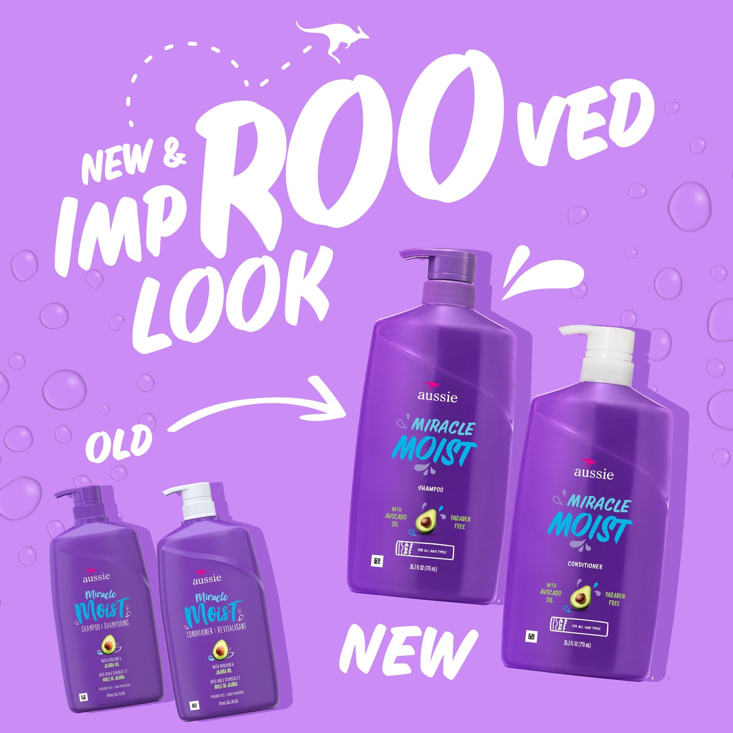 Aussie Miracle Moist Shampoo and Conditioner with 3 Minute Miracle Deep Conditioner 3 Pack 68.4 Fl Oz