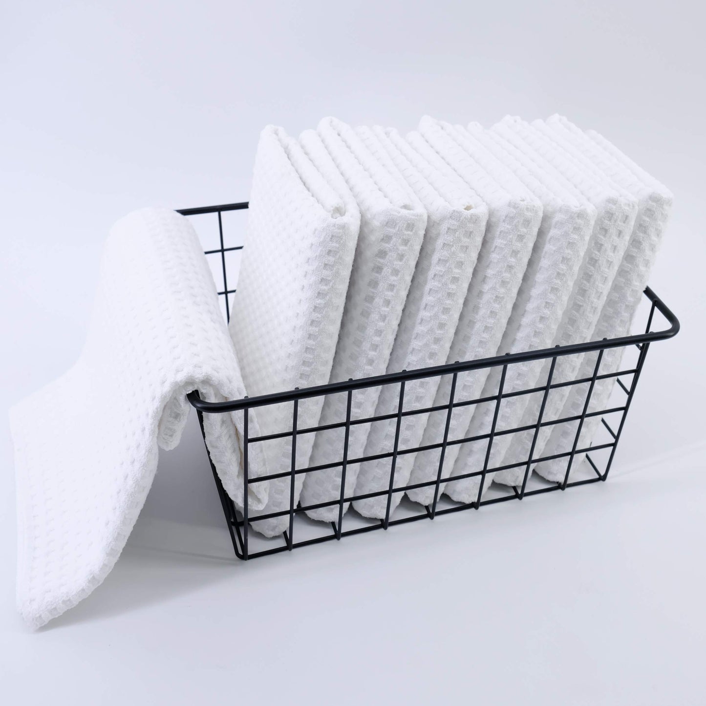 Ultra Premium Microfiber Kitchen Dish Hand Towel Waffle Weave, 8 Pack