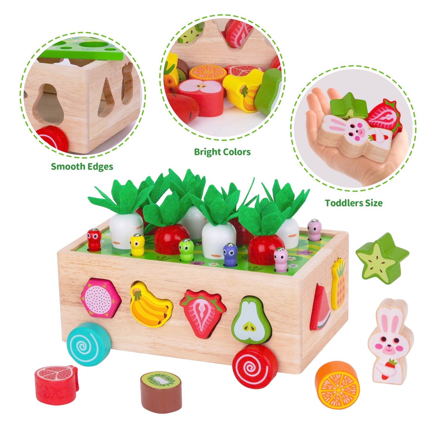 Toddlers Montessori Wooden Educational Toys for boys and girls