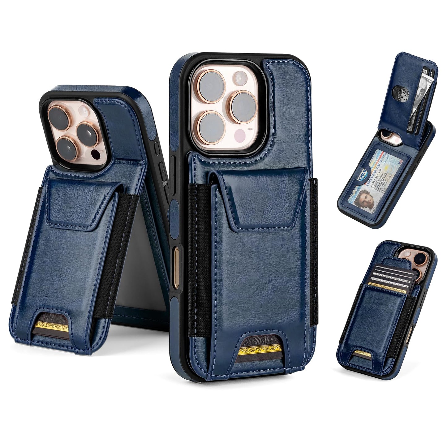 Compatible with iPhone 16 Pro Max Wallet Case with Card Holder