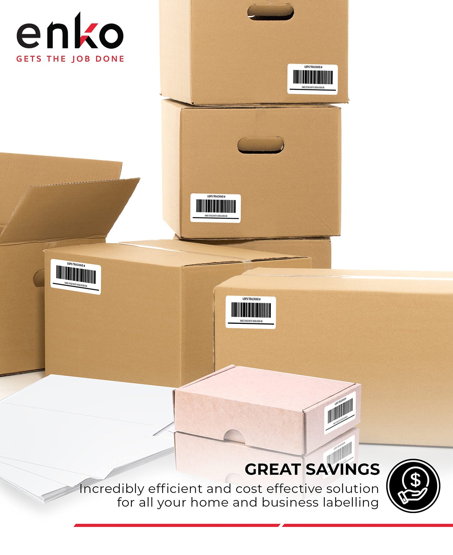 1 x 2-5/8 Inch 30 Up Return Mailing Address Labels White Printable FBA Labels (100 Sheets, 3000 Labels)