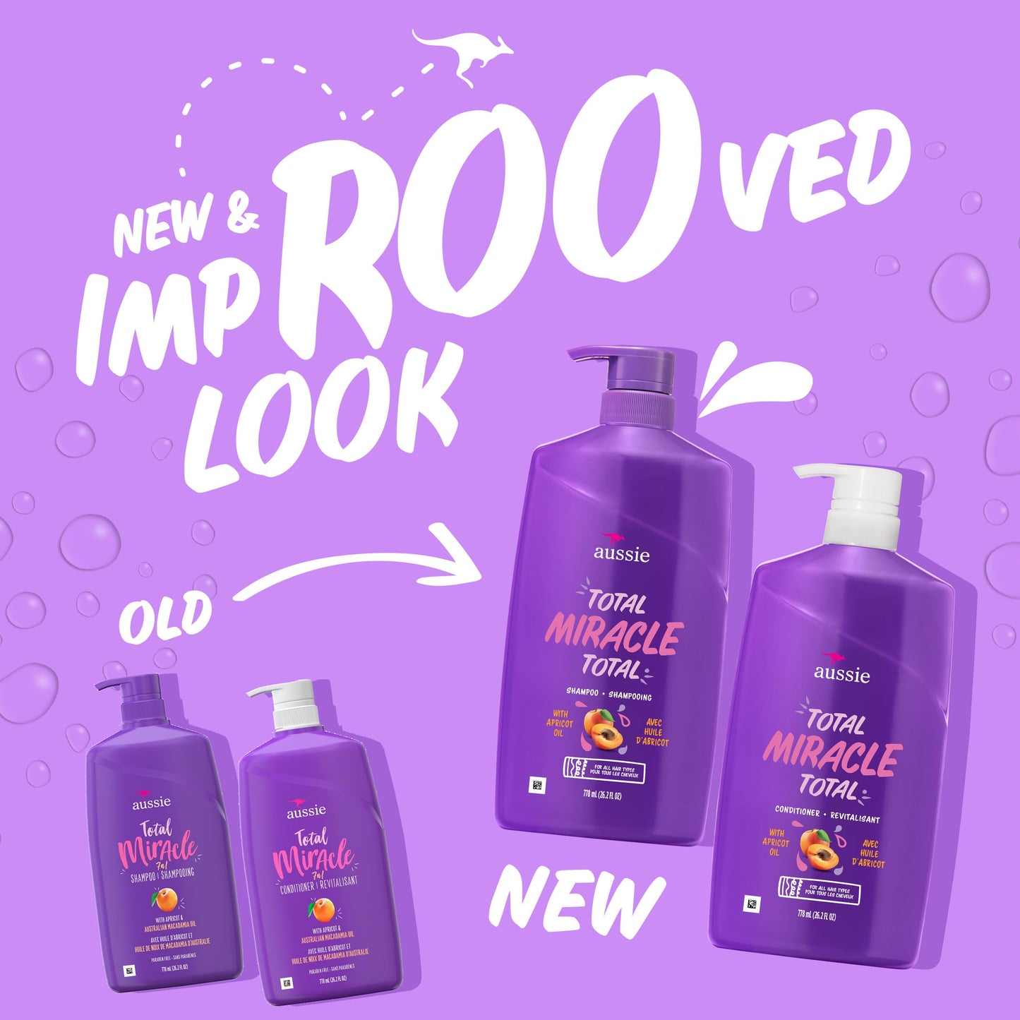 Aussie Miracle Moist Shampoo and Conditioner with 3 Minute Miracle Deep Conditioner 3 Pack 68.4 Fl Oz