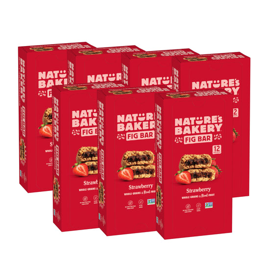 Nature’s Bakery Whole Wheat Fig Bars, Raspberry, Real Fruit, Vegan, Non-GMO, Snack bar, 6 Count (Pack of 6)