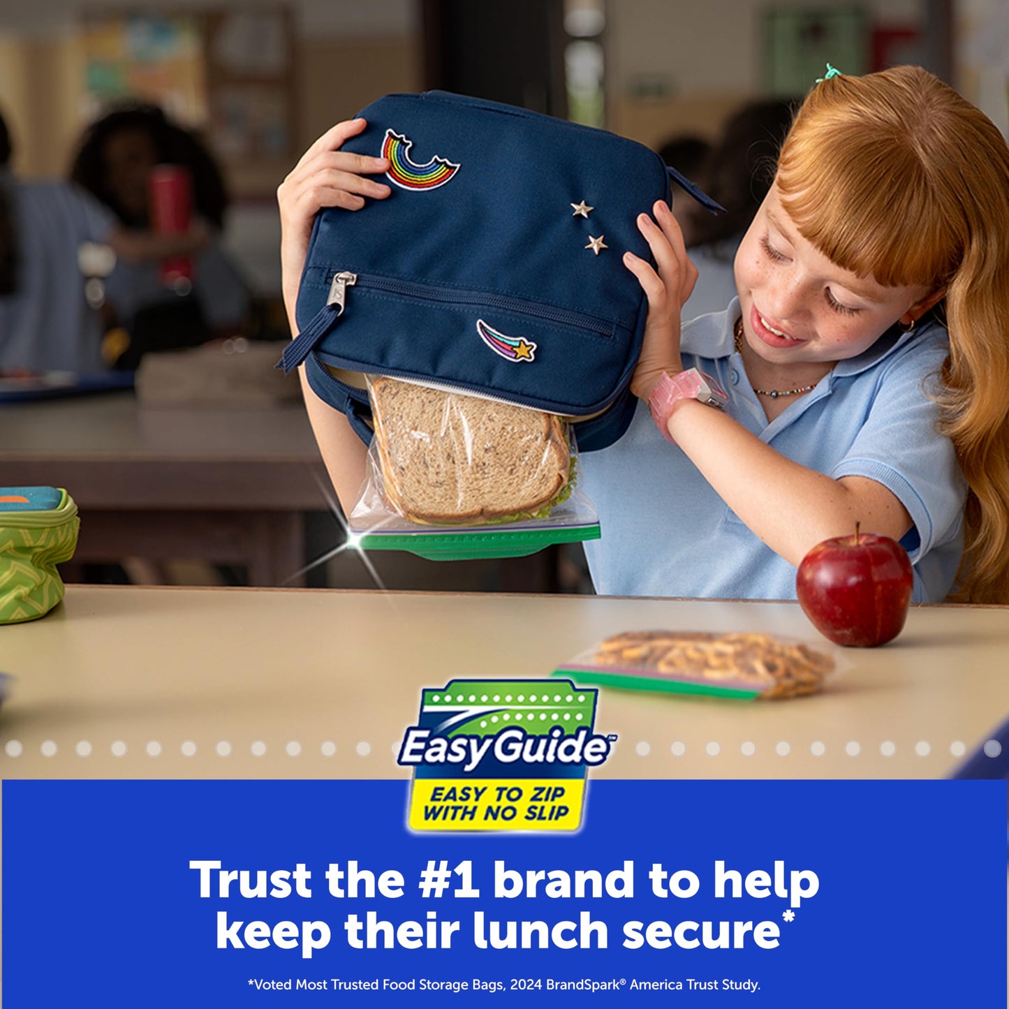 Ziploc Sandwich and Snack Bags, Storage Bags for On the Go Freshness, Grip 'n Seal Technology for Easier Grip, Open, and Close, 90 Count