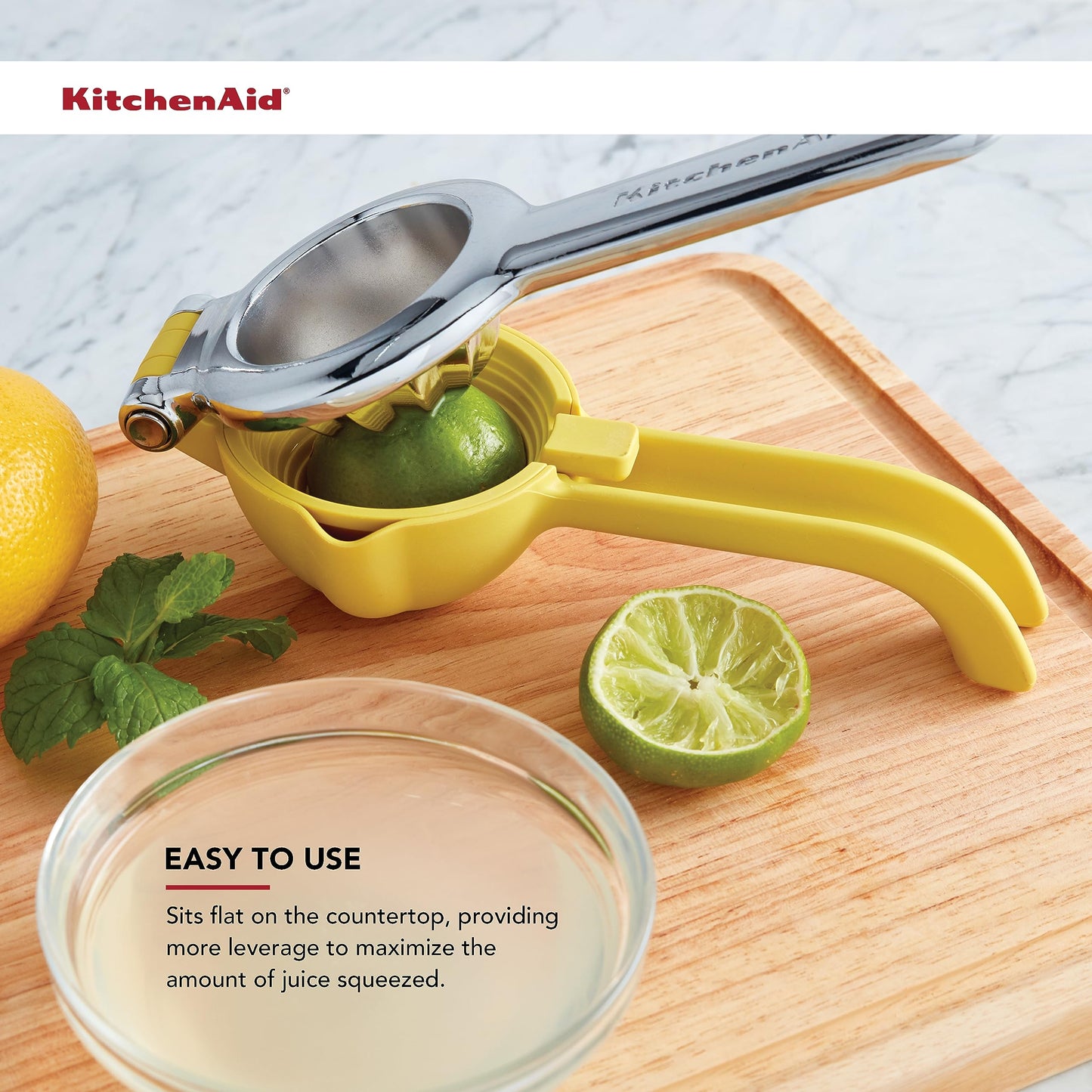 KitchenAid Citrus Juice Press Squeezer with Seed Catcher and Pour Spout