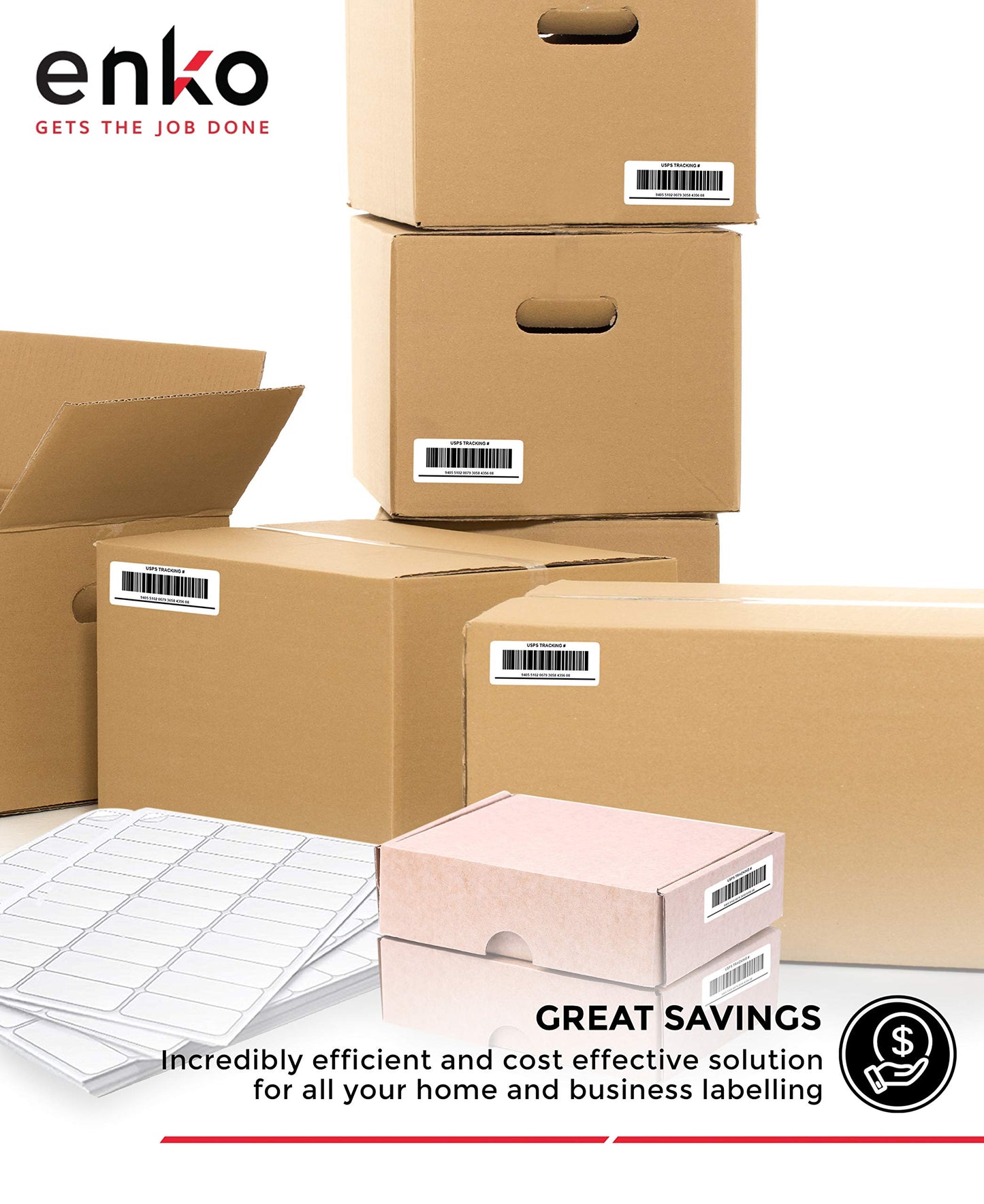 1 x 2-5/8 Inch 30 Up Return Mailing Address Labels White Printable FBA Labels (100 Sheets, 3000 Labels)