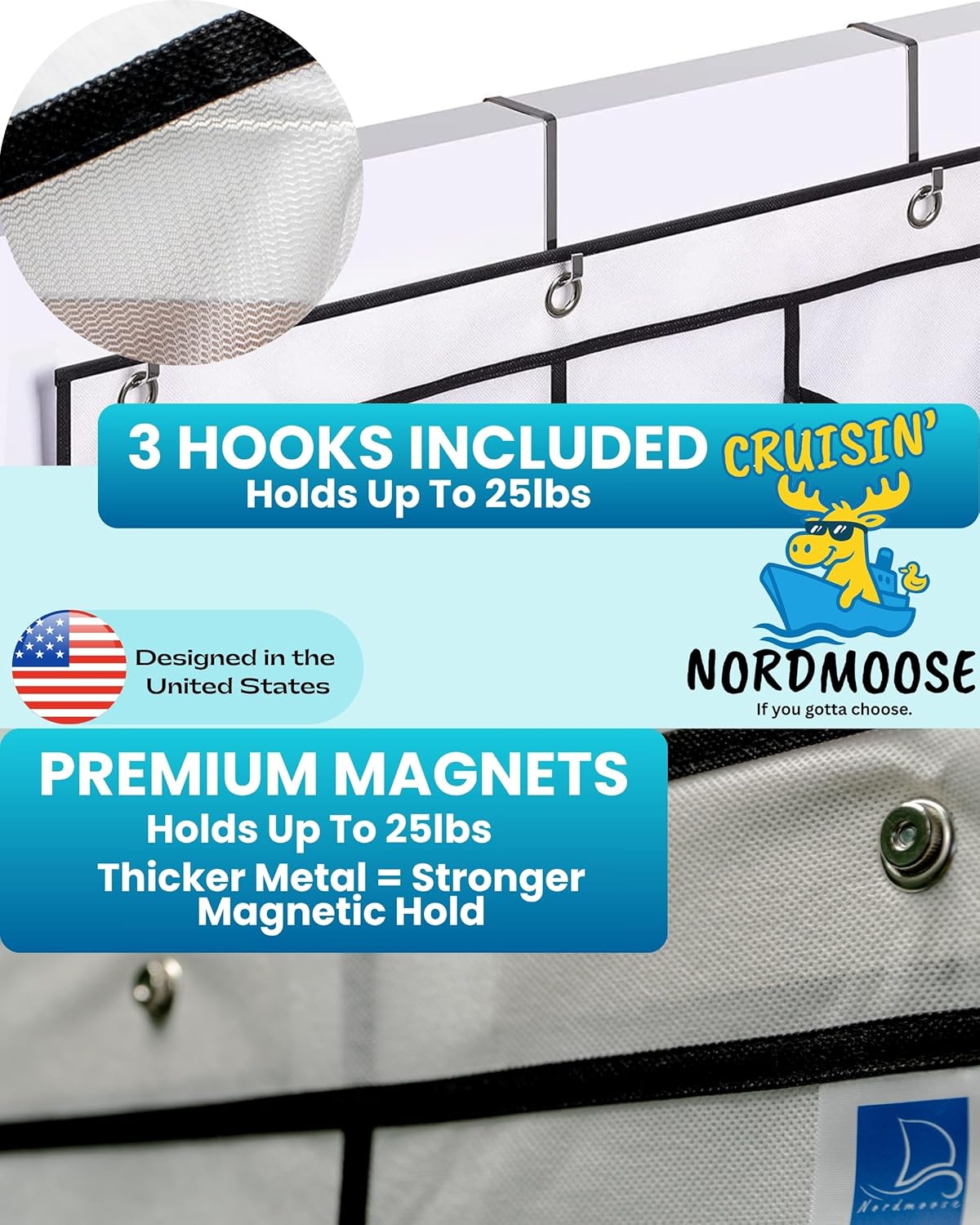 Cruise Ship Magnetic Door Organizer, Over The Door Organizer For Cruise Ships