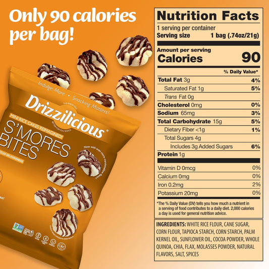 Drizzilicious Mini Rice Cakes Variety Pack - (Pack of 12) Pareve