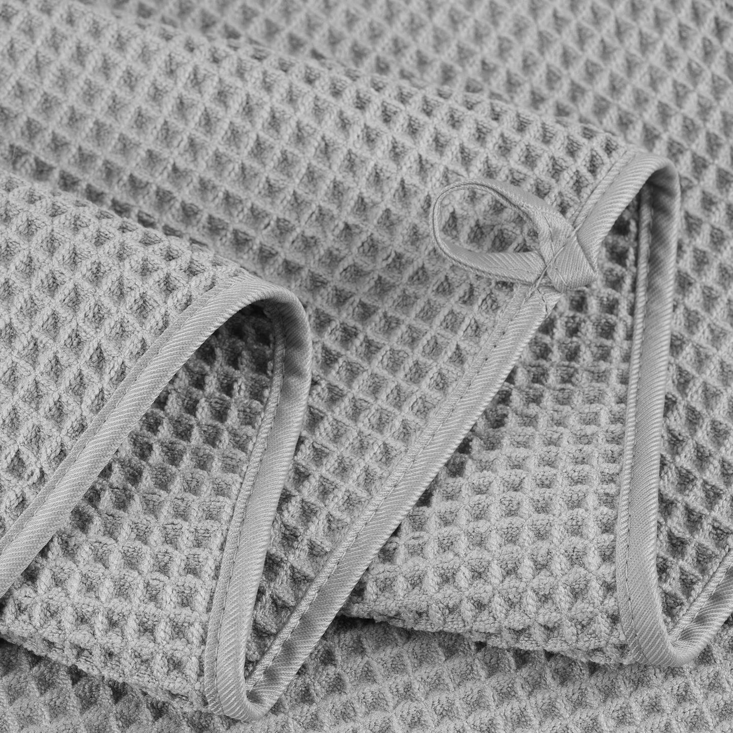 Microfiber Oversize Quick Dry Lint Free Bath Towel, 60 x 30 in, 4 Pack (Waffle Weave)