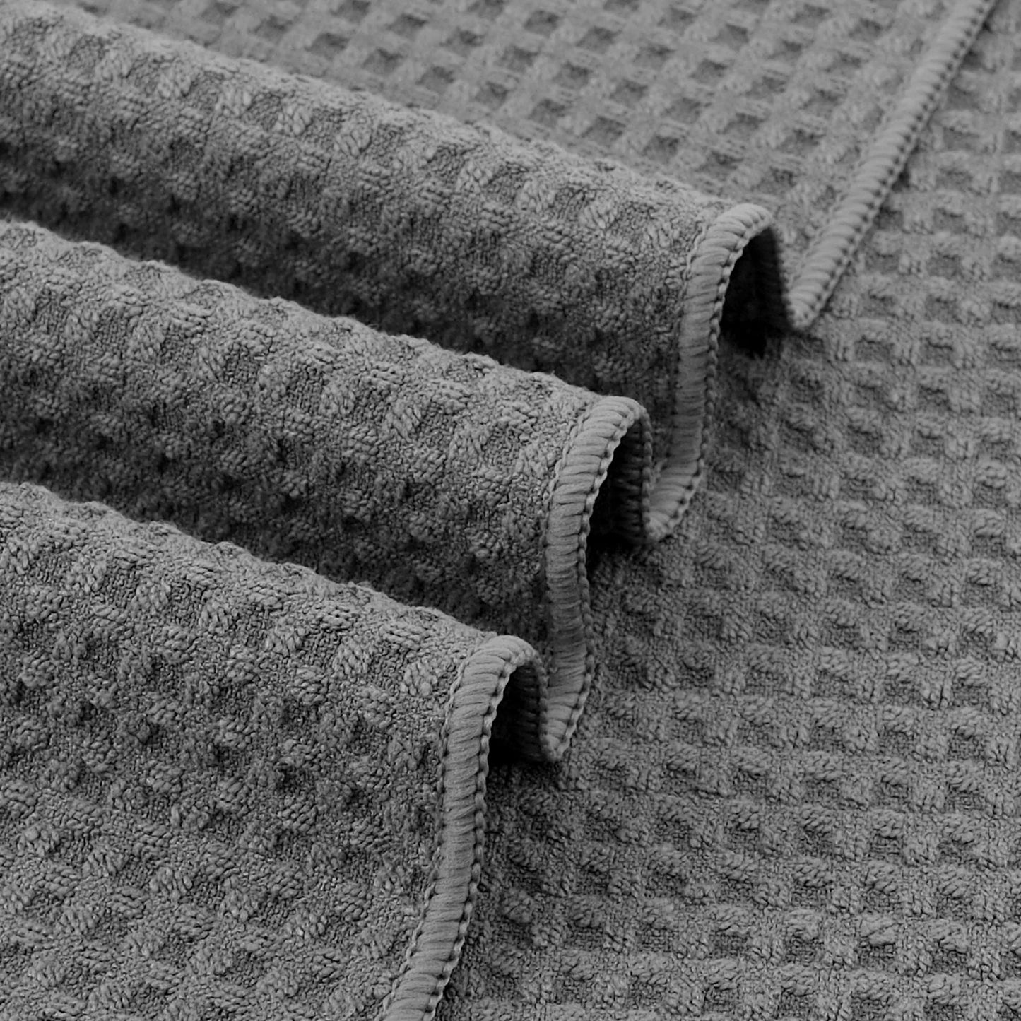 Ultra Premium Microfiber Kitchen Dish Hand Towel Waffle Weave, 8 Pack