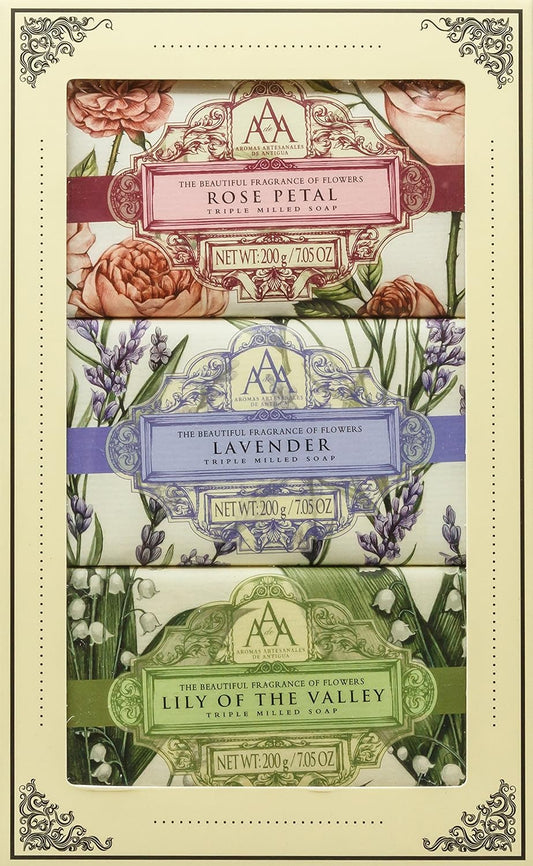 AAA by Somerset Floral soap set by somerset, 7.05 Fl Oz (92903)
