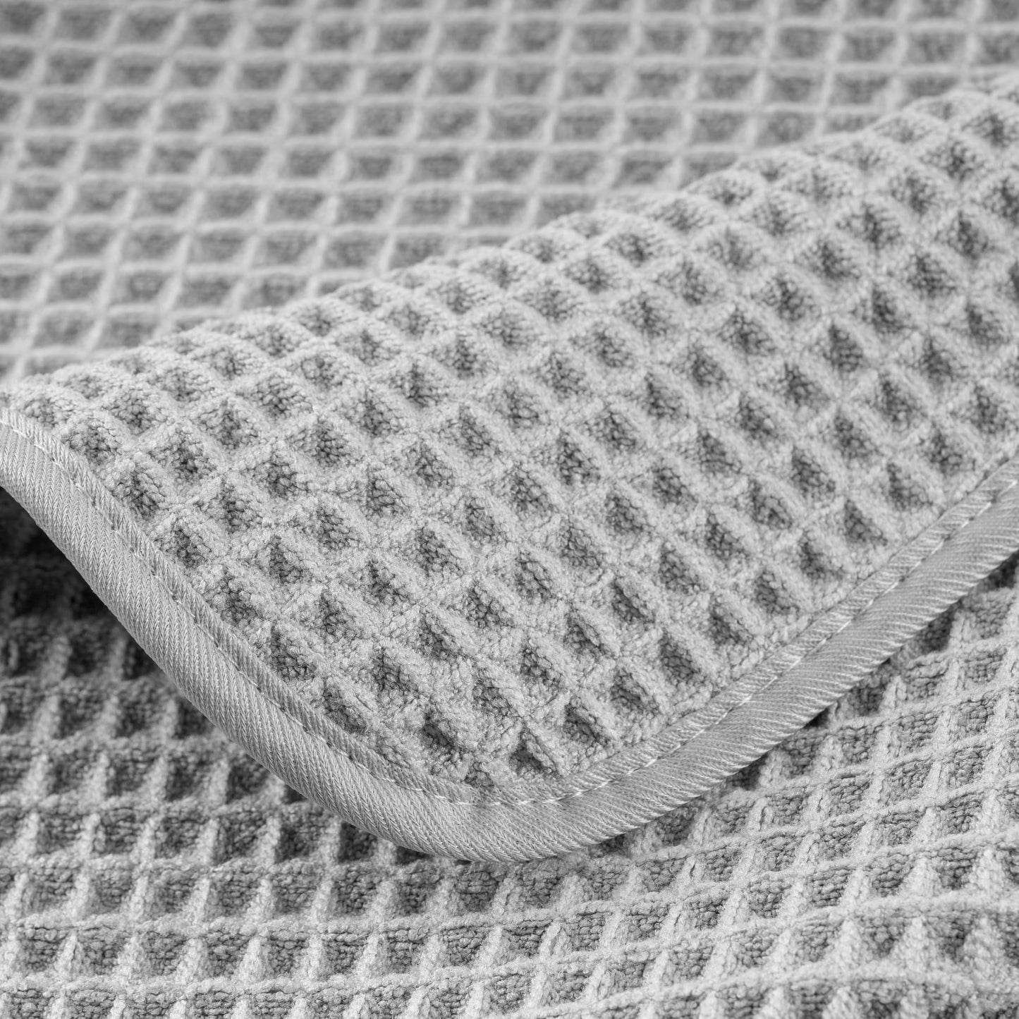 Microfiber Oversize Quick Dry Lint Free Bath Towel, 60 x 30 in, 4 Pack (Waffle Weave)