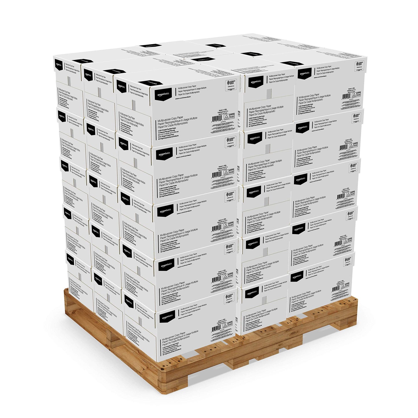 Multipurpose Copy Printer Paper, 20 lb, 8.5 x 11 Inches, 3 Reams (1,500 Sheets), 92 Bright, White