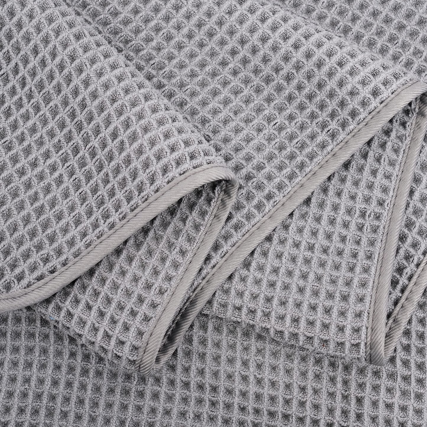 Microfiber Oversize Quick Dry Lint Free Bath Towel, 60 x 30 in, 4 Pack (Waffle Weave)