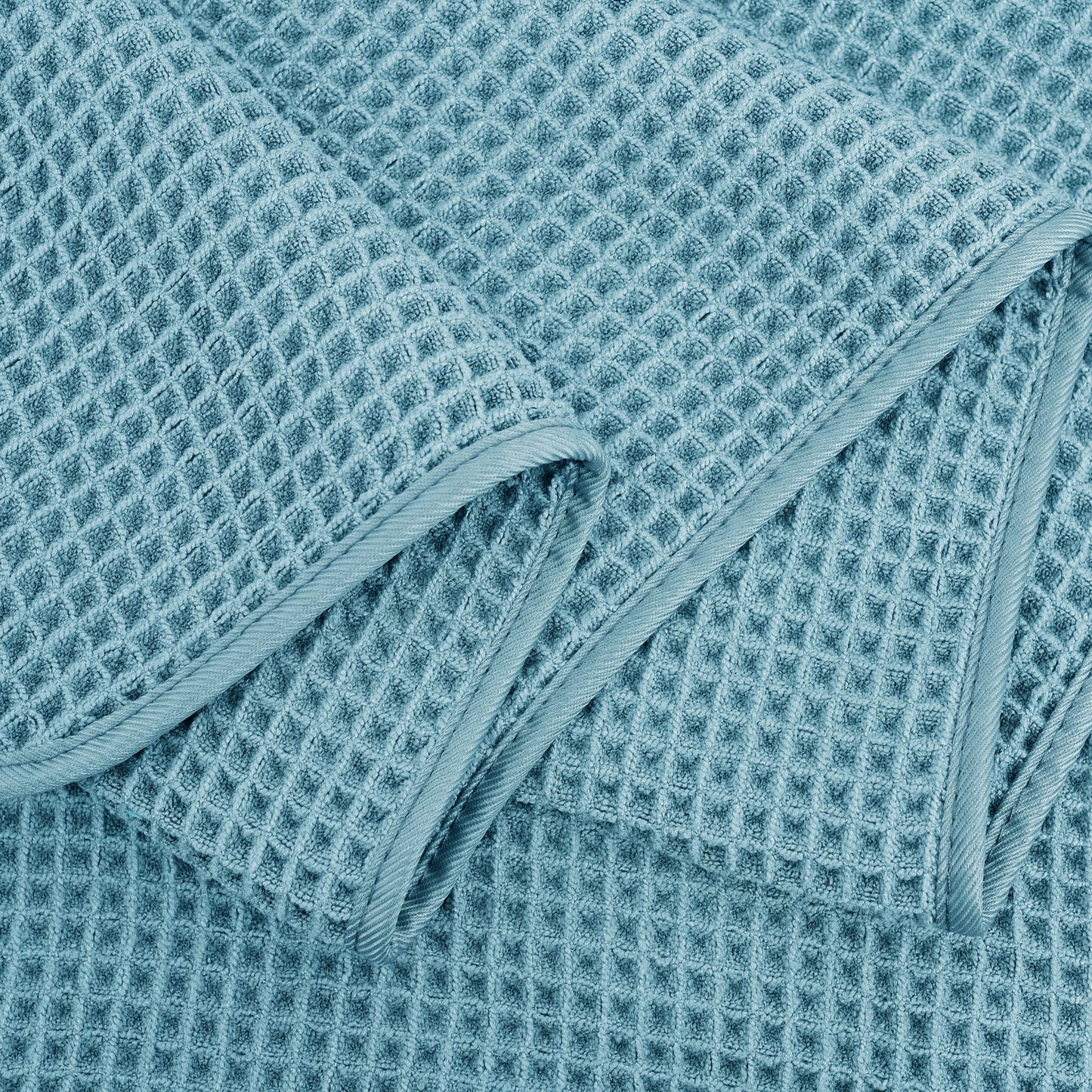 Microfiber Oversize Quick Dry Lint Free Bath Towel, 60 x 30 in, 4 Pack (Waffle Weave)