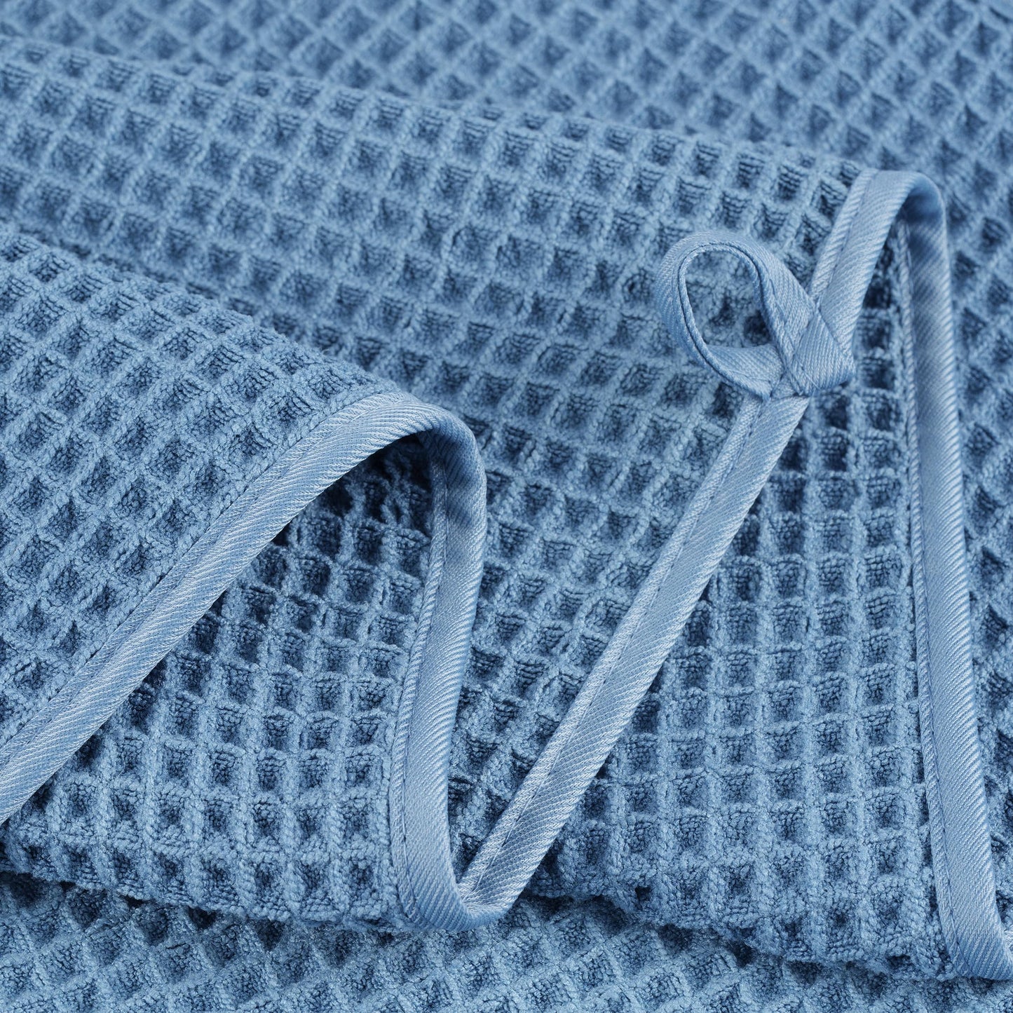Microfiber Oversize Quick Dry Lint Free Bath Towel, 60 x 30 in, 4 Pack (Waffle Weave)