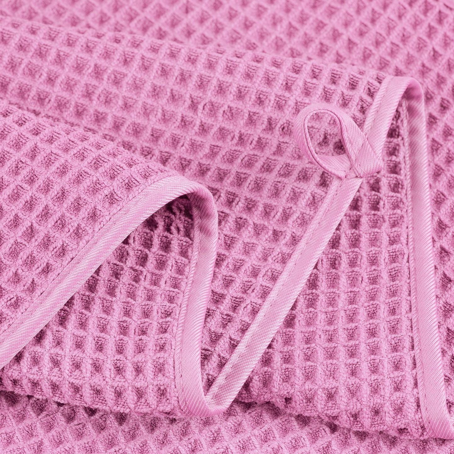 Microfiber Oversize Quick Dry Lint Free Bath Towel, 60 x 30 in, 4 Pack (Waffle Weave)