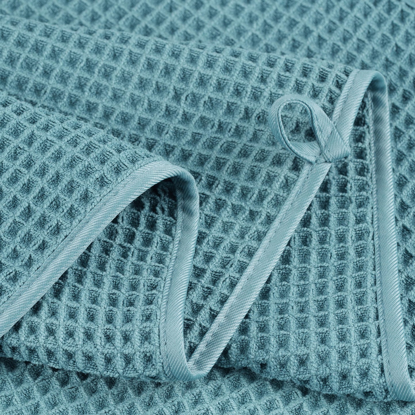 Microfiber Oversize Quick Dry Lint Free Bath Towel, 60 x 30 in, 4 Pack (Waffle Weave)