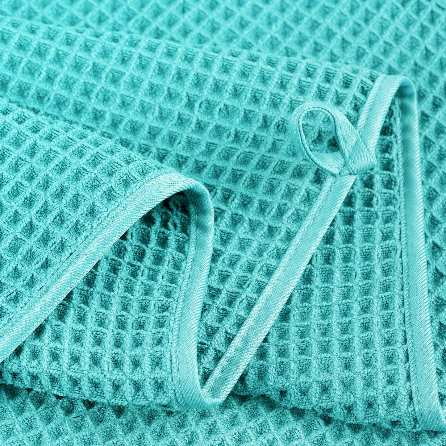 Microfiber Oversize Quick Dry Lint Free Bath Towel, 60 x 30 in, 4 Pack (Waffle Weave)