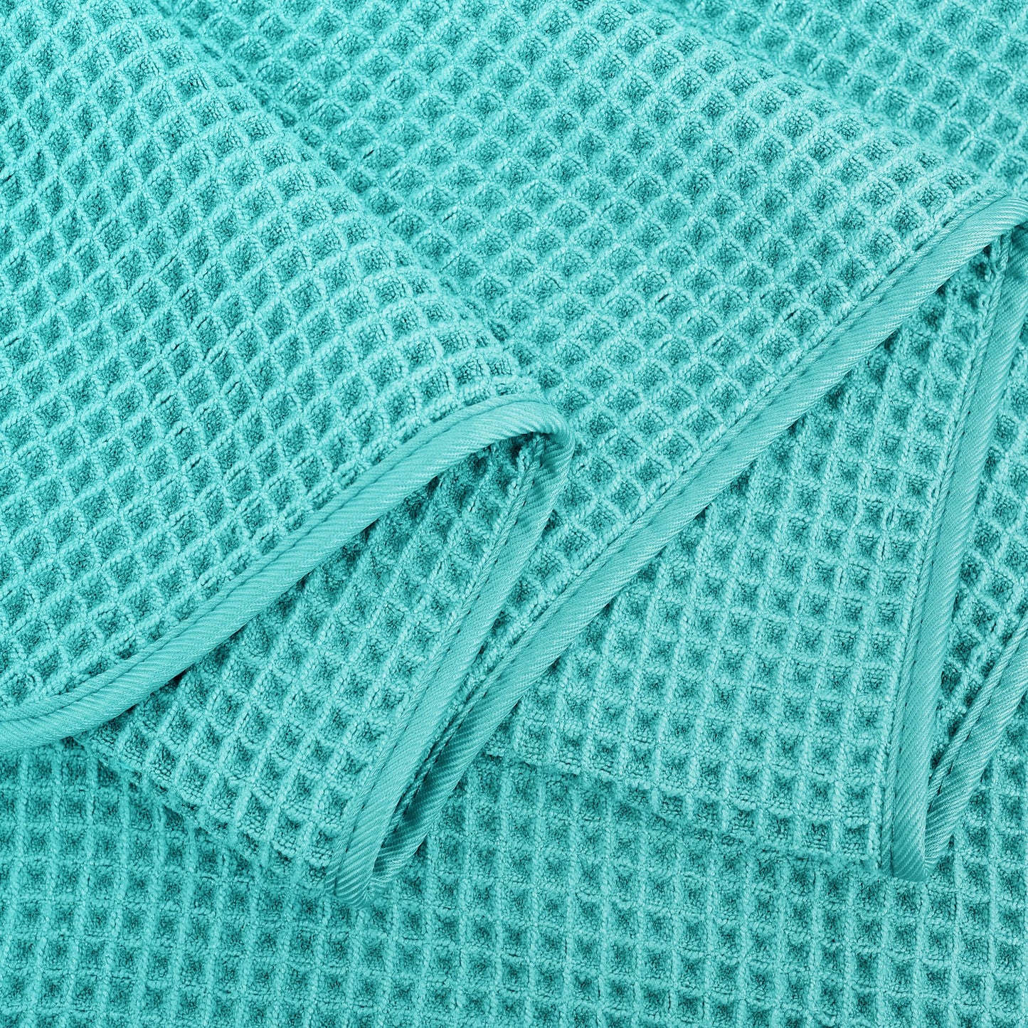 Microfiber Oversize Quick Dry Lint Free Bath Towel, 60 x 30 in, 4 Pack (Waffle Weave)