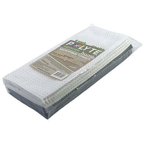 Ultra Premium Microfiber Kitchen Dish Hand Towel Waffle Weave, 8 Pack
