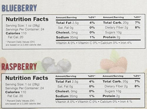 Nature’s Bakery Whole Wheat Fig Bars, Raspberry, Real Fruit, Vegan, Non-GMO, Snack bar, 6 Count (Pack of 6)