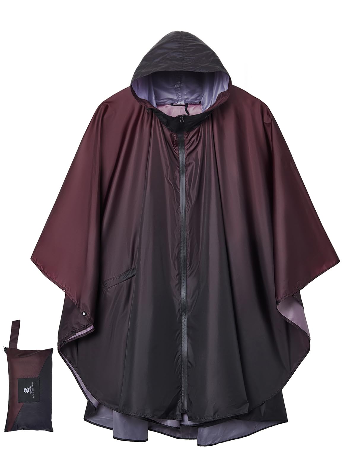 Unisex Rain Poncho Raincoat Hooded for Adults Women with Pockets
