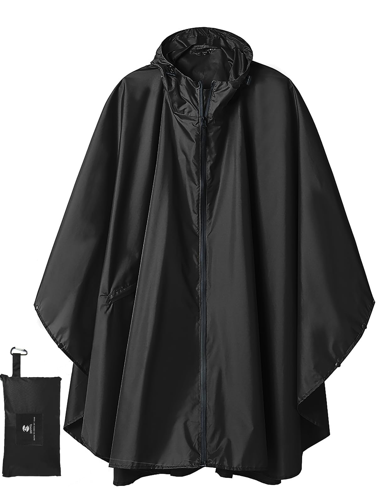 Unisex Rain Poncho Raincoat Hooded for Adults Women with Pockets
