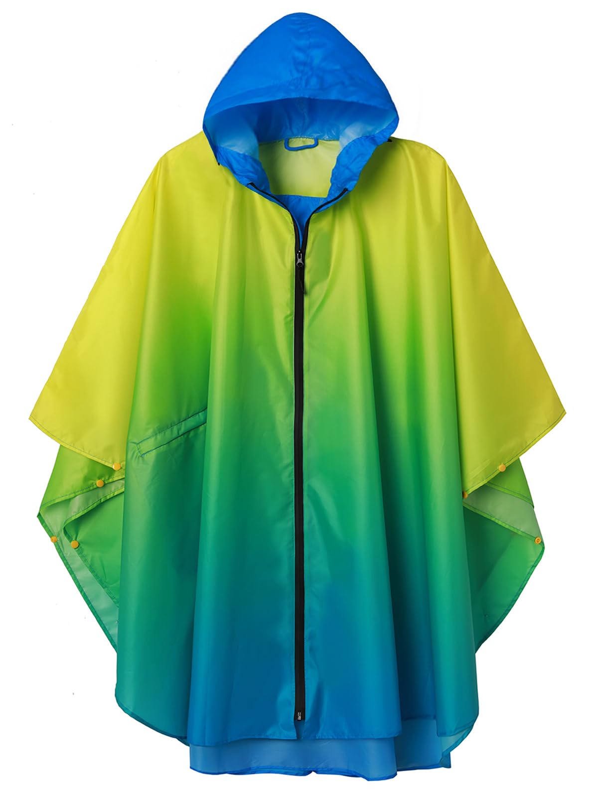 Unisex Rain Poncho Raincoat Hooded for Adults Women with Pockets