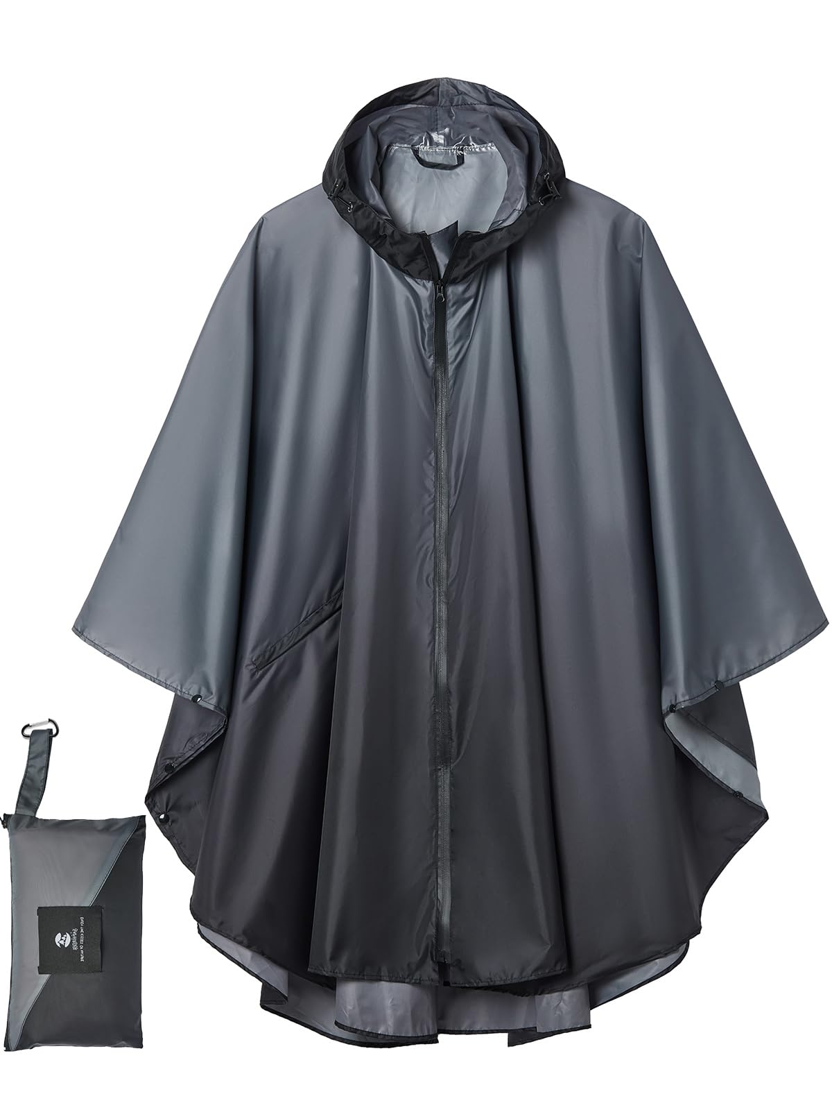 Unisex Rain Poncho Raincoat Hooded for Adults Women with Pockets