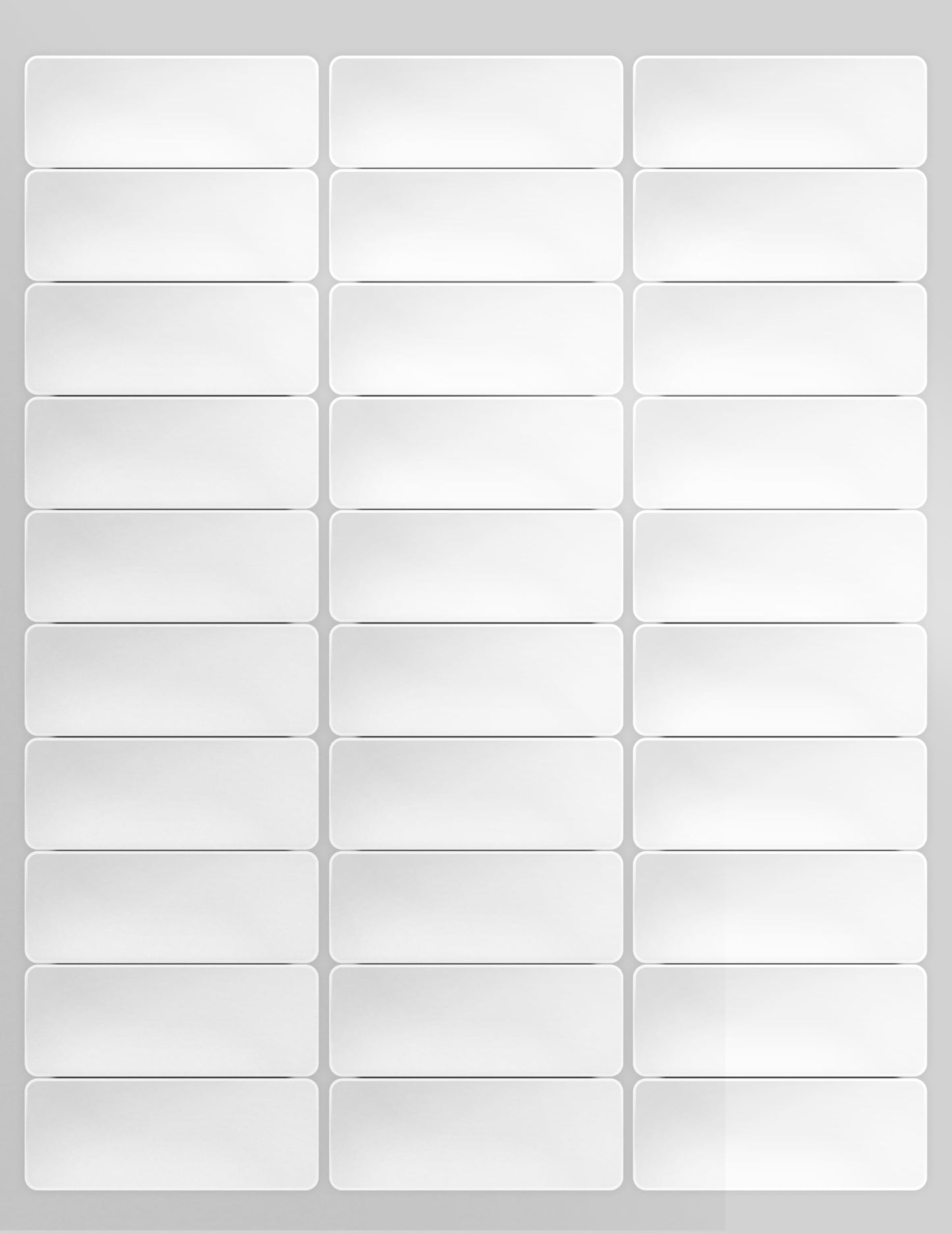 1 x 2-5/8 Inch 30 Up Return Mailing Address Labels White Printable FBA Labels (100 Sheets, 3000 Labels)