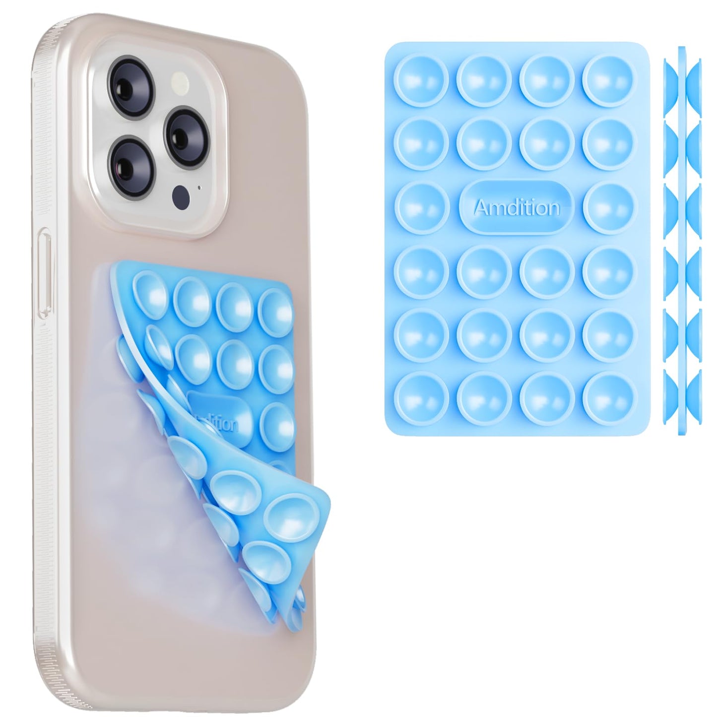 Silicone Suction Cup Phone Case Mount Double Sided