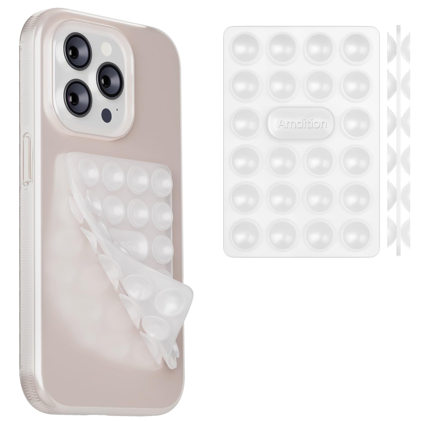 Silicone Suction Cup Phone Case Mount Double Sided