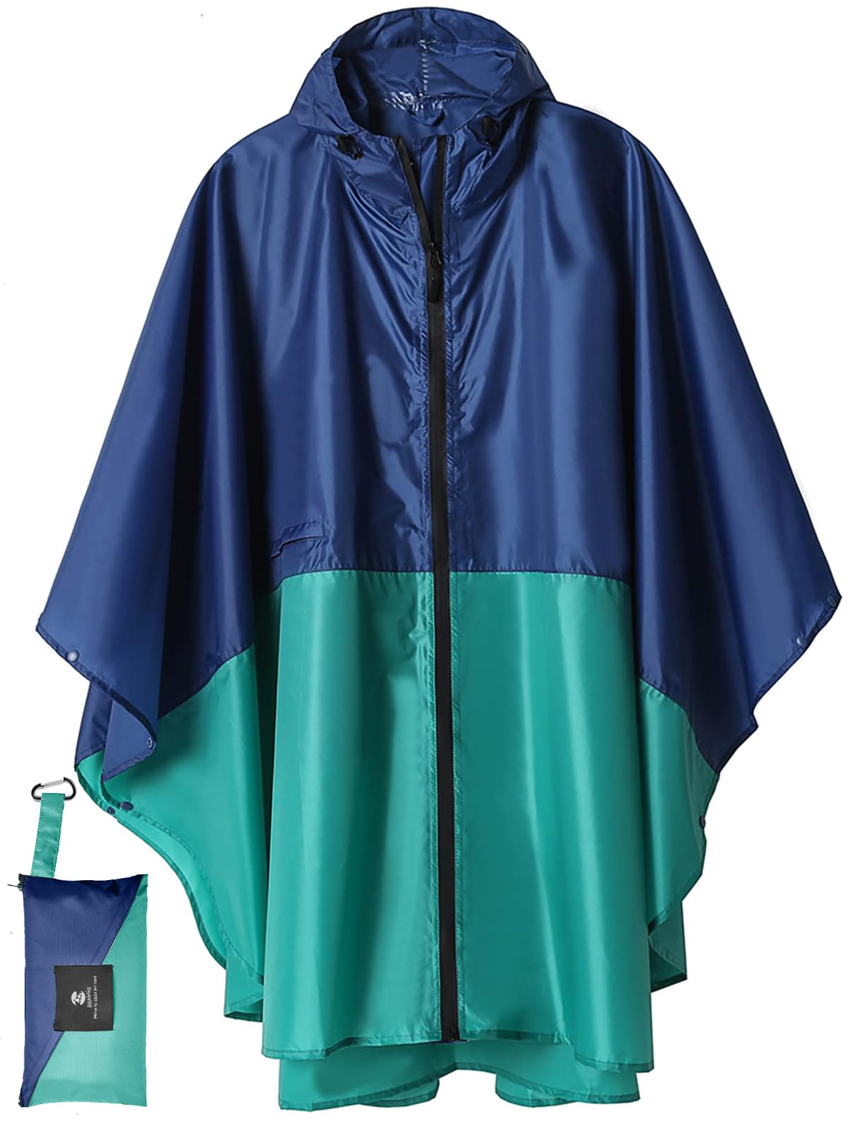 Unisex Rain Poncho Raincoat Hooded for Adults Women with Pockets