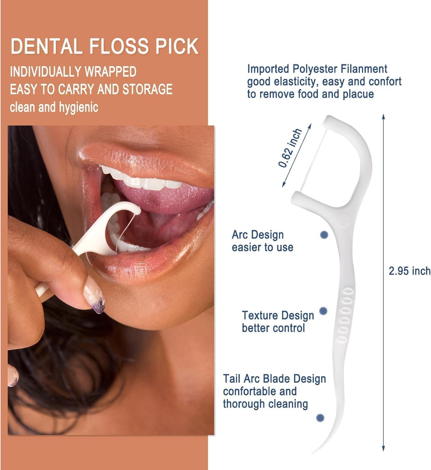 100 pcs Disposable Toothbrushes with Toothpaste Floss Individually Wrapped