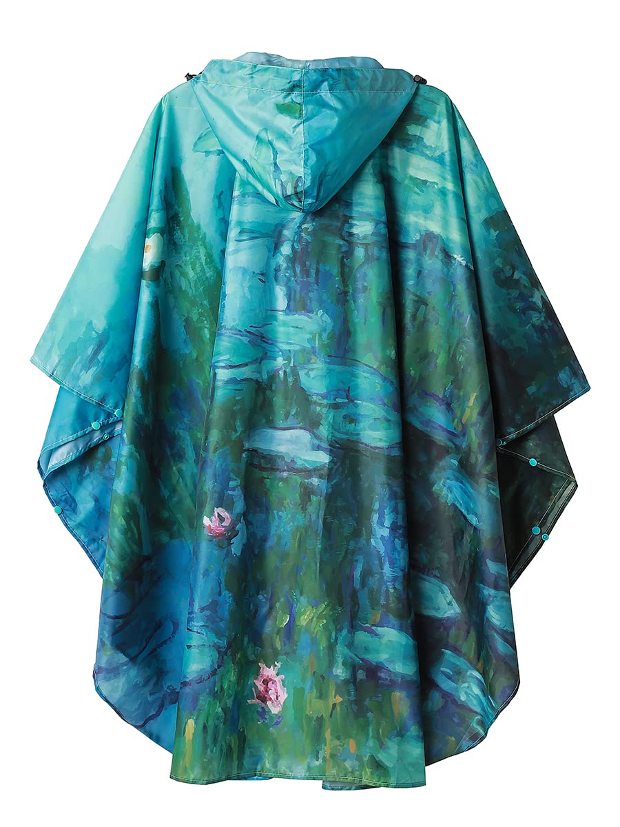 Unisex Rain Poncho Raincoat Hooded for Adults Women with Pockets