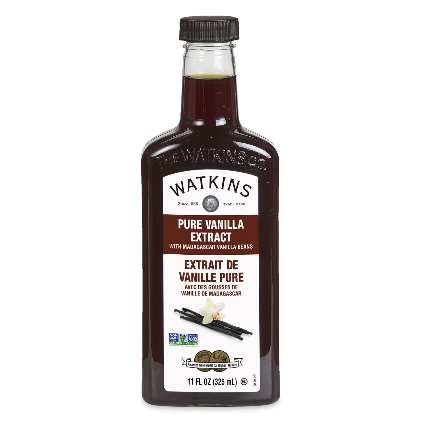 Watkins Organic Pure Vanilla Bean Paste, Non-GMO, Kosher, 2 oz. Bottle, 1-Pack