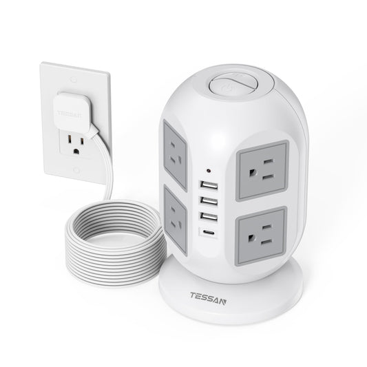 Tower Surge Protector Power Strip 10 ft