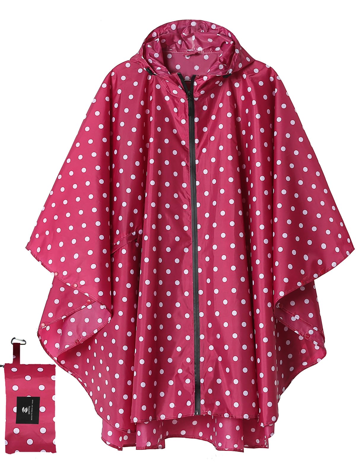 Unisex Rain Poncho Raincoat Hooded for Adults Women with Pockets