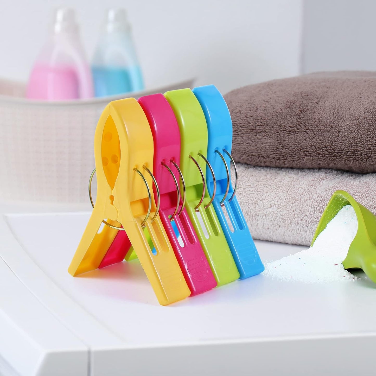 Beach Towel Clips Chair Clips Towel Holder, (Pack of 8)