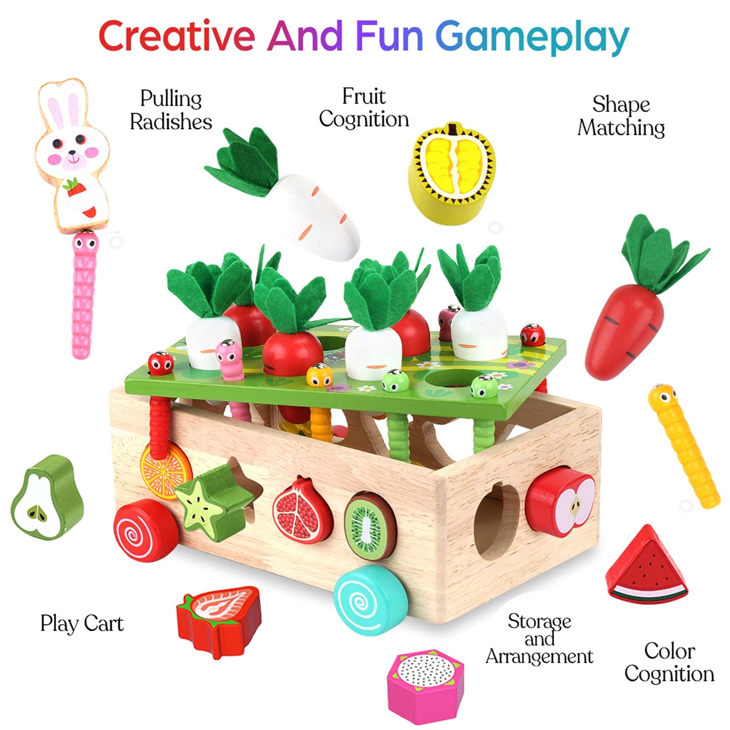 Toddlers Montessori Wooden Educational Toys for boys and girls